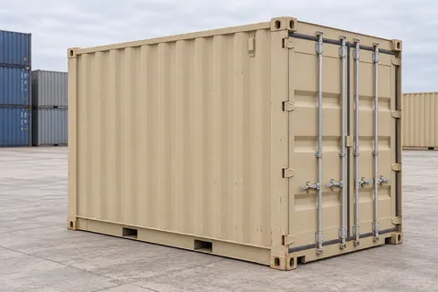 Container 10 pieds Standard · Occasion · très bon état · Beige. Visuel pour cette configuration. Le fournisseur confirmera l’exemplaire, son état réel et ses équipements.