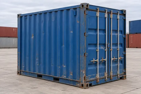 Container 10 pieds Standard · Occasion · bon état · Bleu. Visuel pour cette configuration. Le fournisseur confirmera l’exemplaire, son état réel et ses équipements.