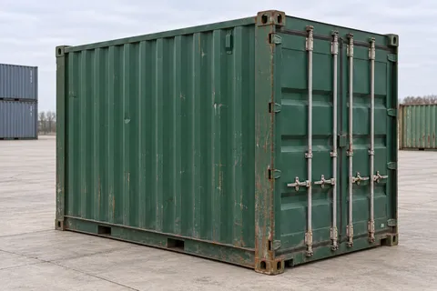 Container 10 pieds Standard · Occasion · bon état · Vert. Visuel pour cette configuration. Le fournisseur confirmera l’exemplaire, son état réel et ses équipements.