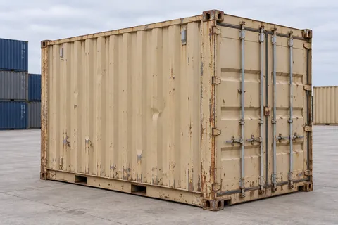 Container 10 pieds Standard · Occasion · dernier voyage · Beige. Visuel pour cette configuration. Le fournisseur confirmera l’exemplaire, son état réel et ses équipements.