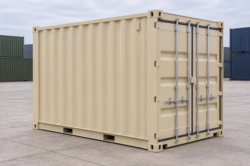 Container 10 ft Standard · New · one trip · Beige. Image of this configuration. The supplier will confirm the actual unit, its condition and equipment.