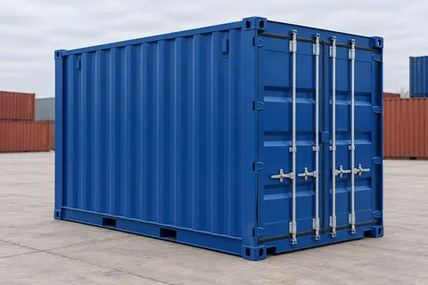 Container 10 pieds Standard · Neuf · premier voyage · Bleu. Visuel pour cette configuration. Le fournisseur confirmera l’exemplaire, son état réel et ses équipements.