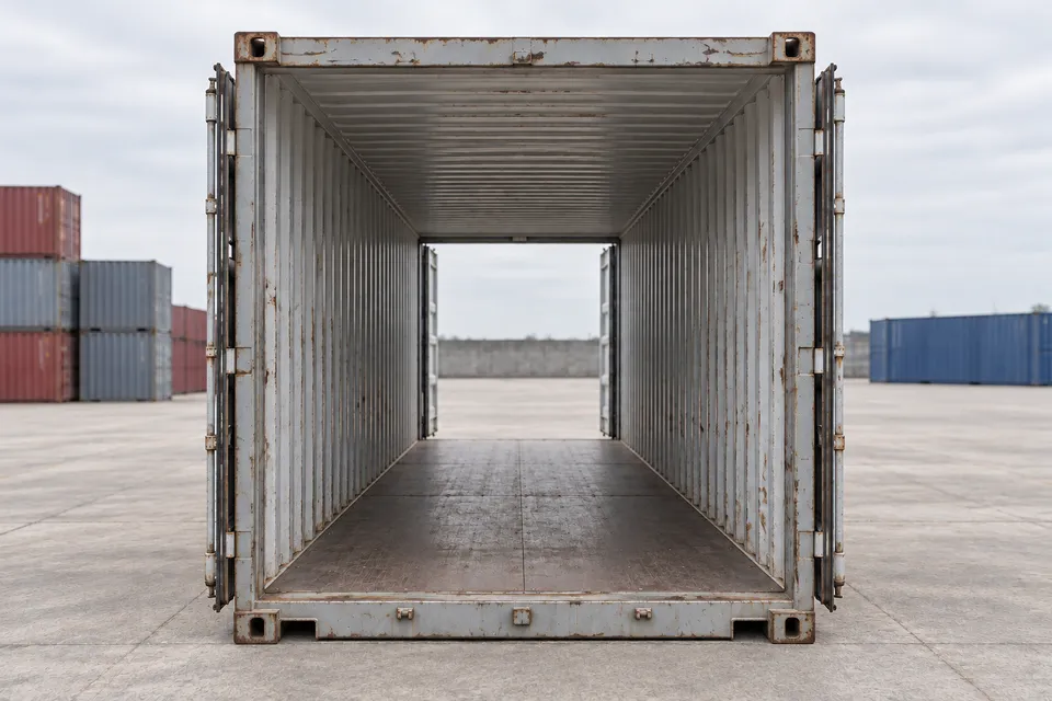 Container 20 pés Porta dupla · Usado · última viagem · Cinza. Imagem para esta configuração. O fornecedor confirmará a unidade, o seu estado real e o equipamento.