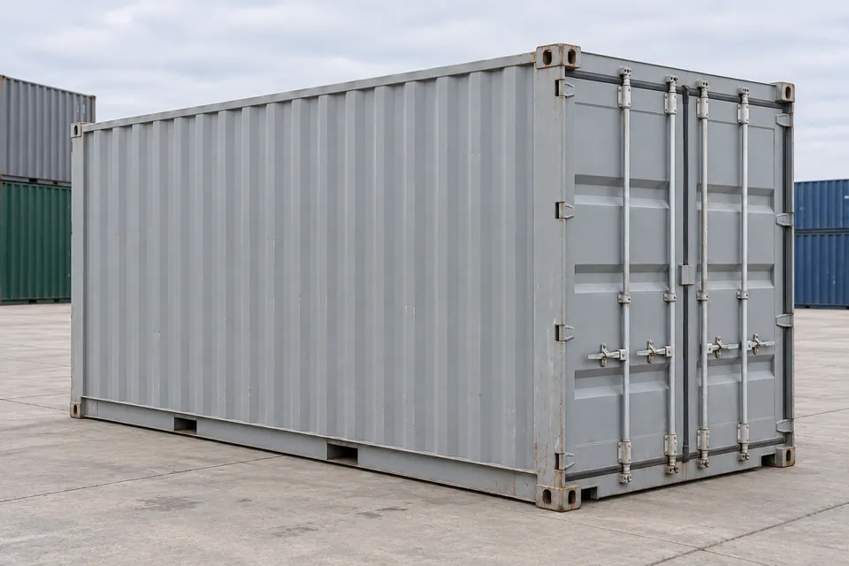 Container 20 piedi High Cube · Usato · ottime condizioni · Grigio. Immagine per questa configurazione. Il fornitore confermerà l’unità, le condizioni reali e le dotazioni.