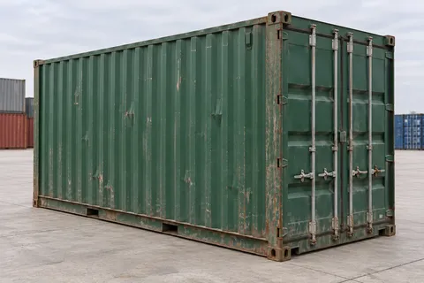 Container 20 pieds High Cube · Occasion · dernier voyage · Vert. Visuel pour cette configuration. Le fournisseur confirmera l’exemplaire, son état réel et ses équipements.