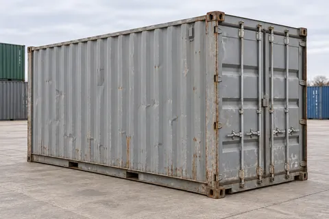 Container 20 pieds High Cube · Occasion · dernier voyage · Gris. Visuel pour cette configuration. Le fournisseur confirmera l’exemplaire, son état réel et ses équipements.