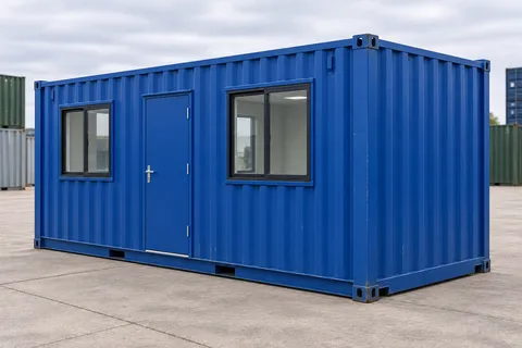 Container 20 pieds Bureau · Occasion · très bon état · Bleu. Visuel pour cette configuration. Le fournisseur confirmera l’exemplaire, son état réel et ses équipements.