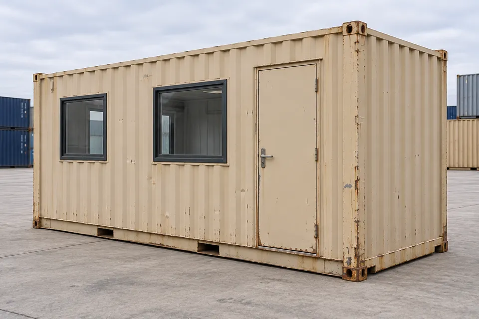Container 20 piedi Ufficio · Usato · buone condizioni · Beige. Immagine per questa configurazione. Il fornitore confermerà l’unità, le condizioni reali e le dotazioni.