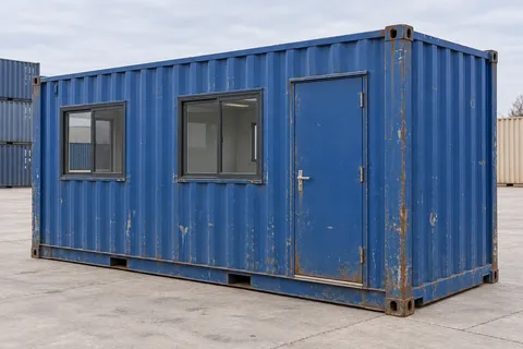 Container 20 pieds Bureau · Occasion · bon état · Bleu. Visuel pour cette configuration. Le fournisseur confirmera l’exemplaire, son état réel et ses équipements.