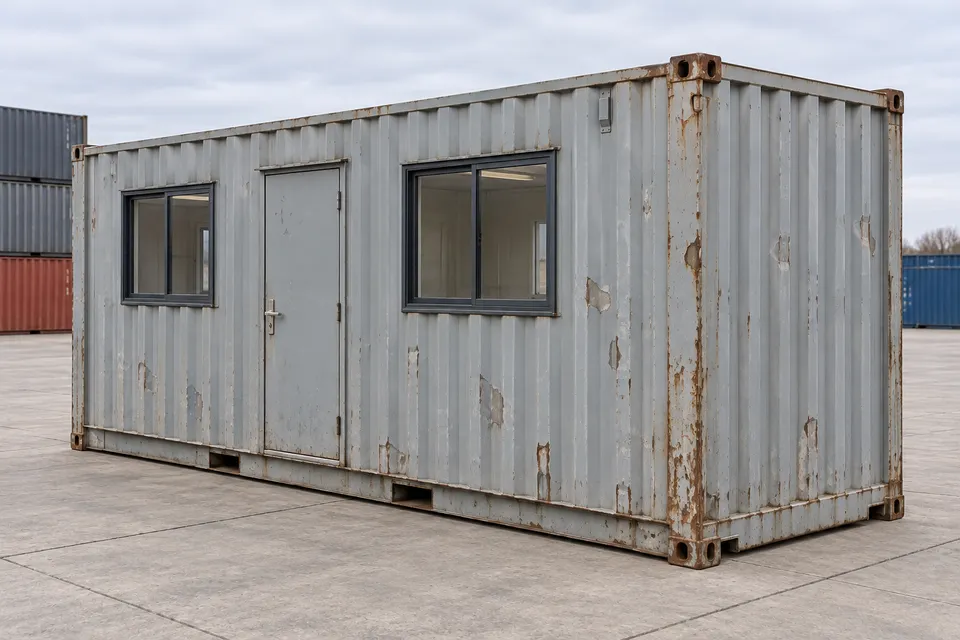 Container 20 voet Kantoor · Gebruikt · laatste reis · Grijs. Afbeelding van deze configuratie. De leverancier bevestigt het exemplaar, de werkelijke staat en de uitrusting.