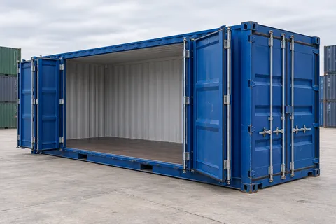 Container 20 ft Open Side · Used · excellent condition · Blue. Image of this configuration. The supplier will confirm the actual unit, its condition and equipment.