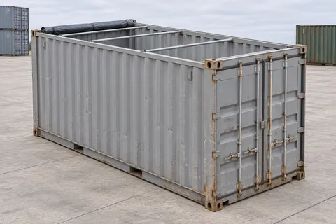 Container 20 pieds Open Top · Occasion · bon état · Gris. Visuel pour cette configuration. Le fournisseur confirmera l’exemplaire, son état réel et ses équipements.