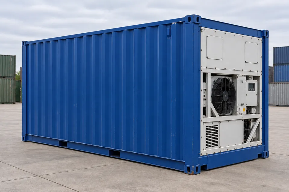 Container 20 ft Refrigerated · Used · excellent condition · Blue. Image of this configuration. The supplier will confirm the actual unit, its condition and equipment.
