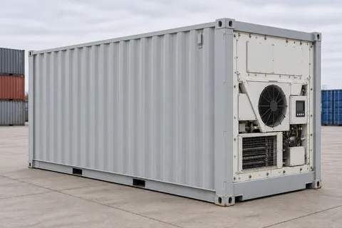 Container 20 pieds Frigorifique · Occasion · très bon état · Gris. Visuel pour cette configuration. Le fournisseur confirmera l’exemplaire, son état réel et ses équipements.