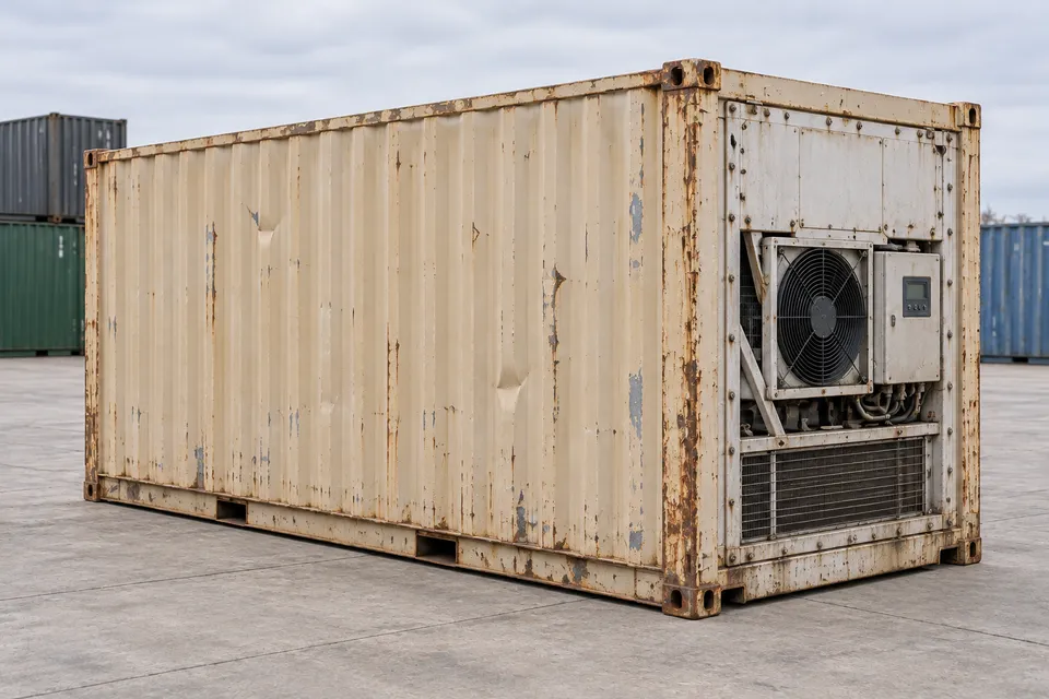 Container 20 voet Koelcontainer · Gebruikt · laatste reis · Beige. Afbeelding van deze configuratie. De leverancier bevestigt het exemplaar, de werkelijke staat en de uitrusting.