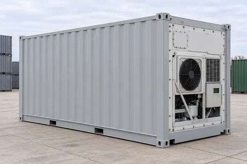 Container 20 Fuß Kühlcontainer · Neu · One Trip · Grau. Bild dieser Konfiguration. Der Anbieter bestätigt das konkrete Exemplar, seinen tatsächlichen Zustand und seine Ausstattung.