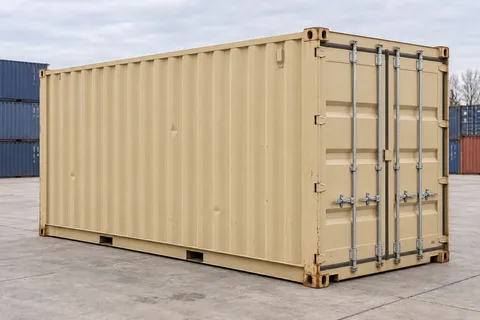 Container 20 pieds Standard · Occasion · très bon état · Beige. Visuel pour cette configuration. Le fournisseur confirmera l’exemplaire, son état réel et ses équipements.