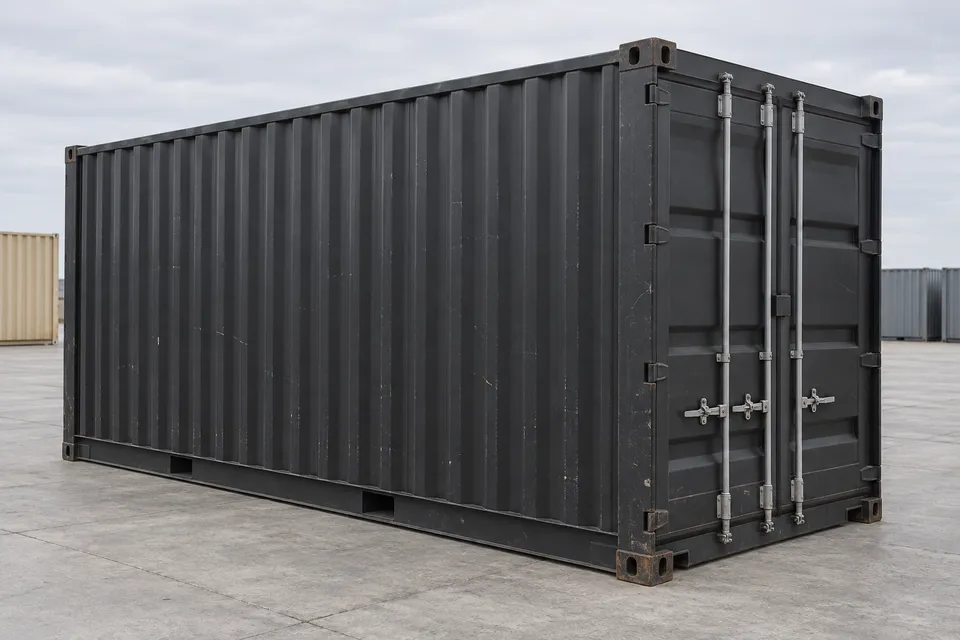 Container 20 voet Standaard · Gebruikt · zeer goede staat · Zwart. Afbeelding van deze configuratie. De leverancier bevestigt het exemplaar, de werkelijke staat en de uitrusting.