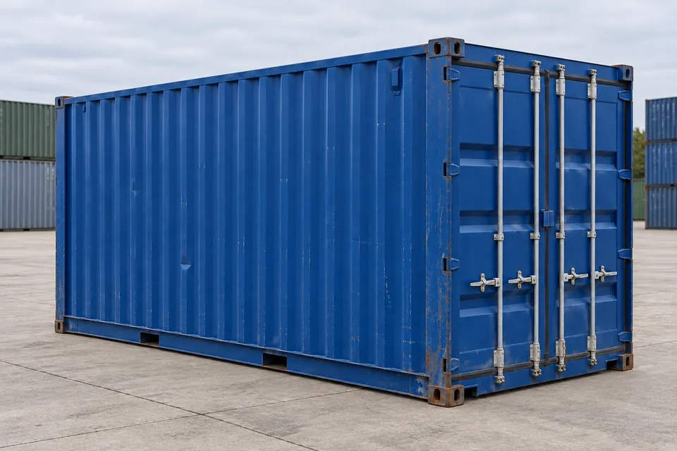 Container 20 ft Standard · Used · excellent condition · Blue. Image of this configuration. The supplier will confirm the actual unit, its condition and equipment.