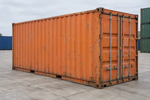Container 20 pieds Standard · Occasion · bon état · Orange. Visuel pour cette configuration. Le fournisseur confirmera l’exemplaire, son état réel et ses équipements.