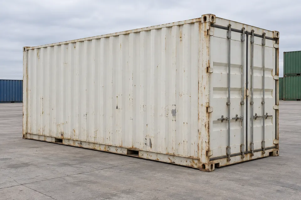Container 20 ft Standard · Used · good condition · White. Image of this configuration. The supplier will confirm the actual unit, its condition and equipment.