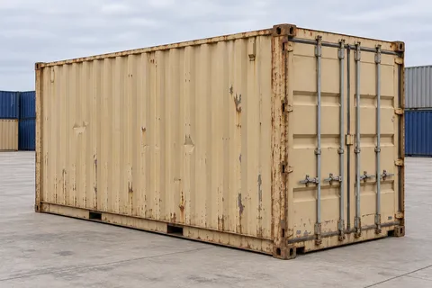 Container 20 pieds Standard · Occasion · dernier voyage · Beige. Visuel pour cette configuration. Le fournisseur confirmera l’exemplaire, son état réel et ses équipements.