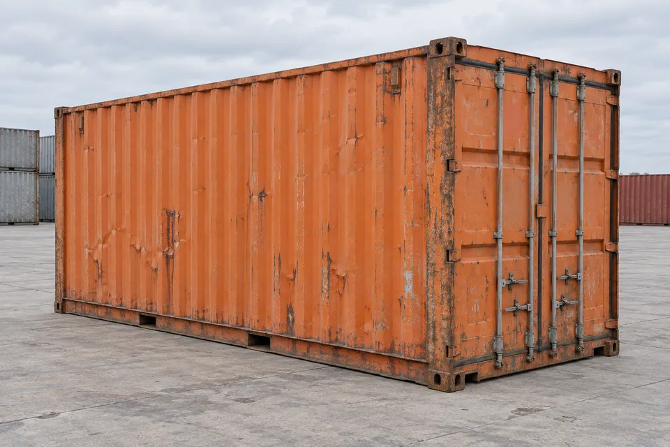 Container 20 ft Standard · Used · last trip · Orange. Image of this configuration. The supplier will confirm the actual unit, its condition and equipment.