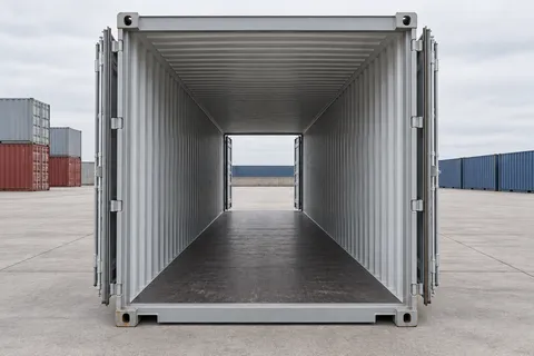 Container 40 pieds Double porte · Occasion · très bon état · Gris. Visuel pour cette configuration. Le fournisseur confirmera l’exemplaire, son état réel et ses équipements.