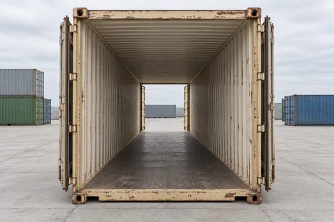 Container 40 pieds Double porte · Occasion · dernier voyage · Beige. Visuel pour cette configuration. Le fournisseur confirmera l’exemplaire, son état réel et ses équipements.