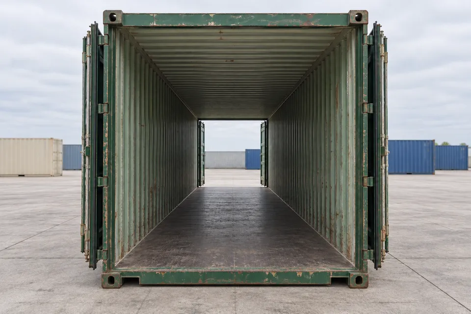 Container 40 piedi Doppia porta · Usato · ultimo viaggio · Verde. Immagine per questa configurazione. Il fornitore confermerà l’unità, le condizioni reali e le dotazioni.