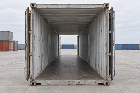 Container 40 pieds Double porte · Occasion · dernier voyage · Gris. Visuel pour cette configuration. Le fournisseur confirmera l’exemplaire, son état réel et ses équipements.