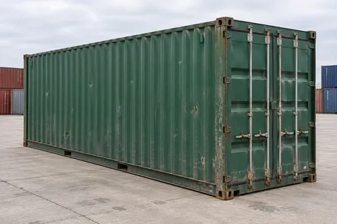Container 40 pieds High Cube · Occasion · bon état · Vert. Visuel pour cette configuration. Le fournisseur confirmera l’exemplaire, son état réel et ses équipements.
