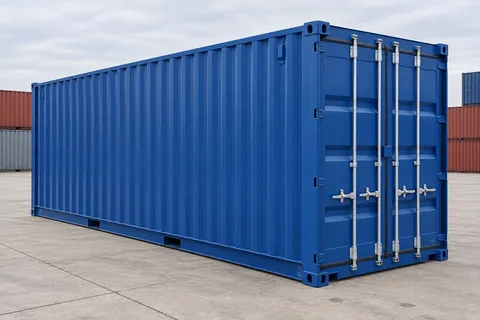 Container 40 ft High Cube · New · one trip · Blue. Image of this configuration. The supplier will confirm the actual unit, its condition and equipment.