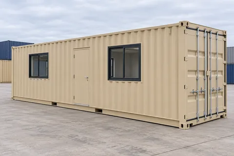 Container 40 pieds Bureau · Neuf · premier voyage · Beige. Visuel pour cette configuration. Le fournisseur confirmera l’exemplaire, son état réel et ses équipements.