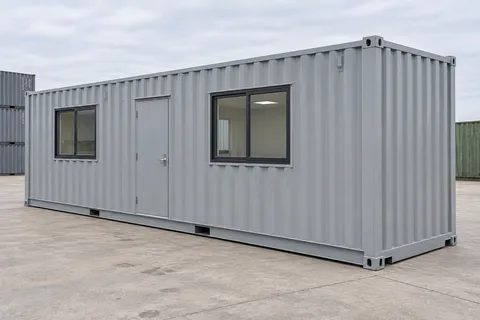Container 40 pieds Bureau · Neuf · premier voyage · Gris. Visuel pour cette configuration. Le fournisseur confirmera l’exemplaire, son état réel et ses équipements.