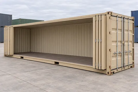 Container 40 pieds Ouverture latérale · Occasion · très bon état · Beige. Visuel pour cette configuration. Le fournisseur confirmera l’exemplaire, son état réel et ses équipements.