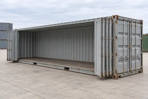 Kontti 40 ft Open Side · Käytetty · hyvässä kunnossa · Harmaa. Kuva tästä kokoonpanosta. Toimittaja vahvistaa todellisen yksikön, sen kunnon ja varusteet.