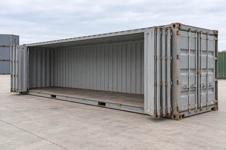 Container 40 ft Open Side · Used · good condition · Grey. Image of this configuration. The supplier will confirm the actual unit, its condition and equipment.