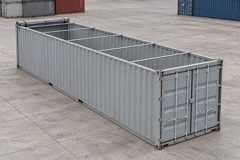 Container 40 voet Open Top · Gebruikt · zeer goede staat · Grijs. Afbeelding van deze configuratie. De leverancier bevestigt het exemplaar, de werkelijke staat en de uitrusting.