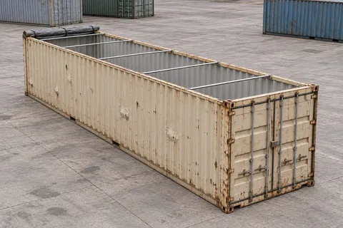 Container 40 pieds Open Top · Occasion · dernier voyage · Beige. Visuel pour cette configuration. Le fournisseur confirmera l’exemplaire, son état réel et ses équipements.