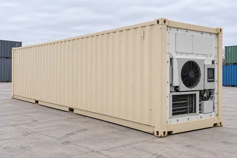 Container 40 pieds Frigorifique · Occasion · très bon état · Beige. Visuel pour cette configuration. Le fournisseur confirmera l’exemplaire, son état réel et ses équipements.