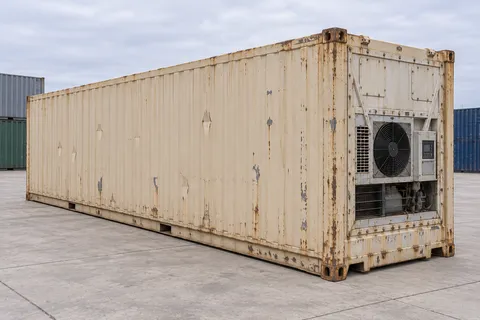 Container 40 pieds Frigorifique · Occasion · dernier voyage · Beige. Visuel pour cette configuration. Le fournisseur confirmera l’exemplaire, son état réel et ses équipements.