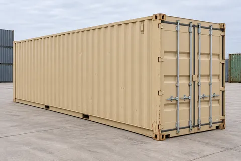 Container 40 pieds Standard · Occasion · très bon état · Beige. Visuel pour cette configuration. Le fournisseur confirmera l’exemplaire, son état réel et ses équipements.
