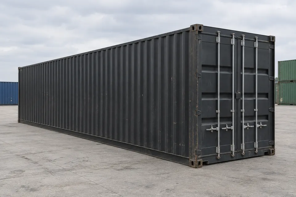Container 40 voet Standaard · Gebruikt · zeer goede staat · Zwart. Afbeelding van deze configuratie. De leverancier bevestigt het exemplaar, de werkelijke staat en de uitrusting.