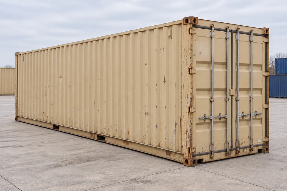 Container 40 ft Standard · Used · good condition · Beige. Image of this configuration. The supplier will confirm the actual unit, its condition and equipment.